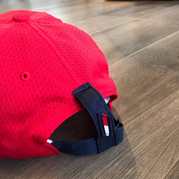 Vintage Tommy Hilfiger Red Strap Back Hat - Picture 5 of 7